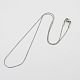 304 Stainless Steel Necklaces US-NJEW-K005-04-1mm-1