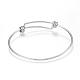 Adjustable 304 Stainless Steel Expandable Bangle Making US-BJEW-G546-01P-3