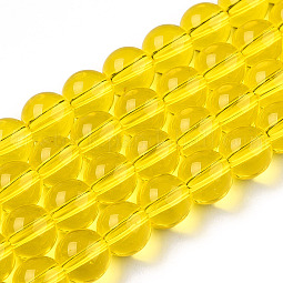 Transparent Glass Beads Strands US-GLAA-T032-T8mm-18