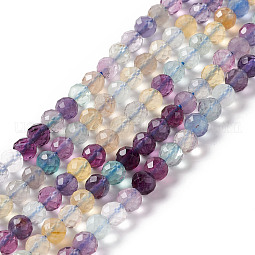 Natural Fluorite Beads Strands US-G-F717-10