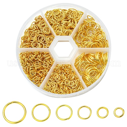 1 Box Iron Jump Rings Set US-IFIN-YW0001-44G-1