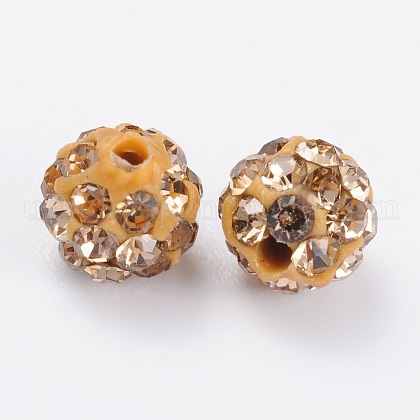 Polymer Clay Rhinestone Beads&nbsp;US-RB-A053-4mm-14-2
