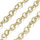 Brass Flat Oval Cable Chains US-CHC025Y-G-2