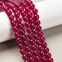 Natural & Dyed Malaysia Jade Bead Strands US-G-A146-8mm-A15