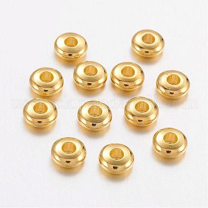 Brass Spacer Beads US-KK-E246-G-1