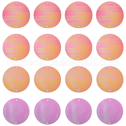 150Pcs Rainbow Iridescent PVC Paillette/Sequin Links&nbsp;US-FIND-TA0008-10D-2