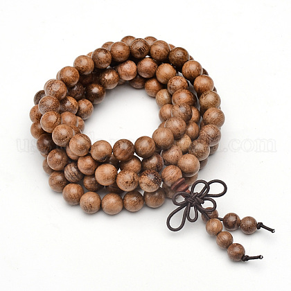 5-Loop Wrap Style Buddhist Jewelry US-BJEW-S125-22-1