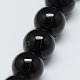 Natural Black Onyx Round Beads Strand US-G-L087-12mm-01-2