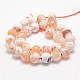 Faceted Natural Fire Crackle Agate Beads Strands US-G-F447-12mm-B03-2