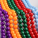 Painted Glass Bead Strands US-DGLA-S071-8mm-M-1