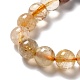 Natural Rutilated Quartz Beads Strands US-G-B029-B02-03-3