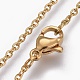 304 Stainless Steel Cable Chain Necklaces US-NJEW-F248-23A-G-2