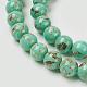 Sea Shell and Synthetic Turquoise Assembled Beads Strands US-G-G758-07-6mm-3