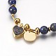 Natural Mixed Gemstone Beads Stretch Bracelets US-BJEW-MSMC002-31-3