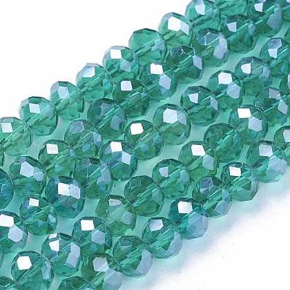 Glass Beads Strands US-GR8MMY-68L-1