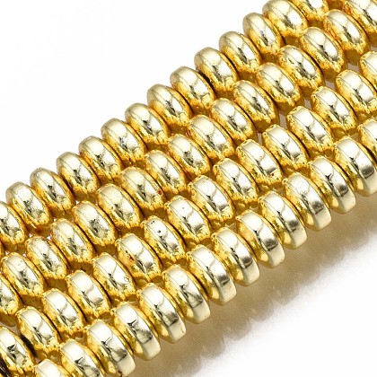 Electroplate Non-magnetic Synthetic Hematite Bead Strands US-X-G-Q465-19G-1