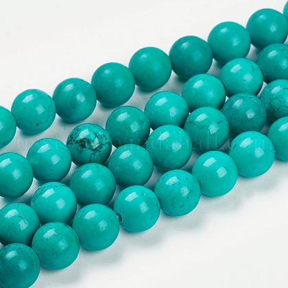 Natural Magnesite Beads Strands US-G-K205-02-6mm-1