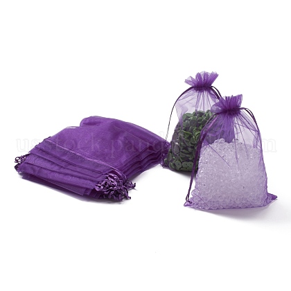 Organza Gift Bags with Drawstring US-OP-R016-13x18cm-20-1
