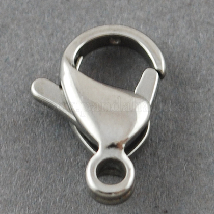 304 Stainless Steel Lobster Claw Clasps US-STAS-R050-11x7mm-1