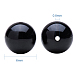 Natural Black Agate Round Beads Strands US-G-PH0011-6mm-3