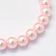 Baking Painted Pearlized Glass Pearl Round Bead Strands US-HY-Q330-8mm-70-2
