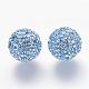 Half Drilled Czech Crystal Rhinestone Pave Disco Ball Beads US-RB-A059-H12mm-PP9-211-2