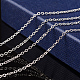 Nickel Free Silver Color Plated Brass Chain Necklaces US-X-SW028-S-5