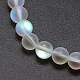 Synthetic Moonstone Beads Strands US-G-F142-10mm-01-3