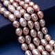 Oval Natural Cultured Freshwater Pearl Beads Strands US-PEAR-R015-43-5