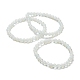 Opalite Beaded Stretch Bracelets US-BJEW-A117-B-07-4