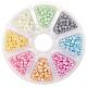 Multicolor 6/0 Ceylon Round Glass Seed Beads Diameter 4mm Loose Beads for Jewelry Making US-SEED-PH0001-10-1