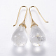 Natural/Synthetic Mixed Stone Dangle Earrings US-EJEW-P143-B-2