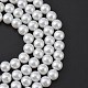 White Glass Pearl Round Loose Beads For Jewelry Necklace Craft Making US-X-HY-10D-B01-3