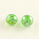 Electroplate Faceted Rondelle AB Color Plated Transparent Glass Beads US-GLAA-R152-6mm-M2-2