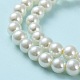 Baking Painted Pearlized Glass Pearl Round Bead Strands US-HY-Q330-8mm-02-4