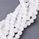 Natural White Jade Beads Strands US-GSR8mmC138-1
