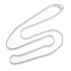 Brass Round Snake Chain Necklaces US-NJEW-BB10864-22-2