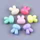 Opaque Solid Color Bunny Acrylic Beads US-MACR-T030-14-1
