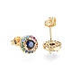 Brass Micro Pave Cubic Zirconia Stud Earrings US-EJEW-L224-17G-2