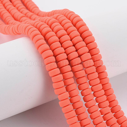 Handmade Polymer Clay Beads Strands US-CLAY-N008-008-37-1
