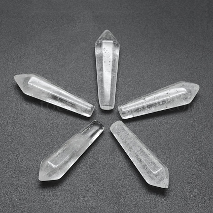 Natural Quartz Crystal Pointed Beads US-G-E490-C06-1