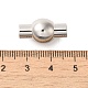 Smooth 304 Stainless Steel Magnetic Clasps with Glue-in Ends US-MC086-3