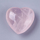 Natural Rose Quartz Heart Love Stone US-G-O174-13-2