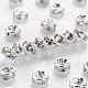 Brass Grade A Rhinestone Spacer Beads US-RSB034NF-02-1