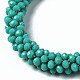 Faceted Opaque Glass Beads Stretch Bracelets US-BJEW-S144-002E-03-3