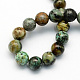 Natural African Turquoise(Jasper) Round Beads Strands US-G-S181-8mm-2