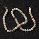 Natural Flower Amazonite Round Bead Strands US-X-G-D608-8mm-6