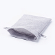 Polyester Imitation Burlap Packing Pouches Drawstring Bags US-ABAG-R004-14x10cm-09-3