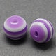 Round Striped Resin Beads US-RESI-R158-8mm-07-1