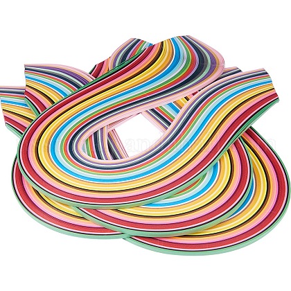 Rectangle 36 Colors Quilling Paper Strips US-DIY-PH0008-03C-1